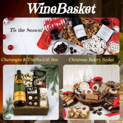 WineBasket- Enhance the experience with our customized ribbon or branded chocolate truffles. Crafted for those who appreciate the finer things in life, our wine gift baskets are a tasteful expression of celebration, promising a luxurious journey through the world of exceptional wines and gourmet delights. See all of our other special occasional gift baskets that we offer.