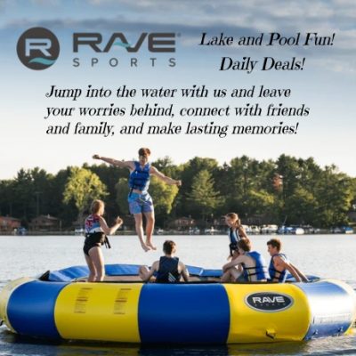 Rave Sports allows you to jump into the water and leave your worries behind, connect with friends and family and make long lasting memories. Shop our high-quality pool slides, floats, giant backyard, lakeshore water slides for recreation products that last.
