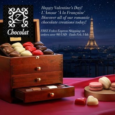 zChocolat has always kept its loyalty to both quality and customer service pushing the limits of customary chocolates from the sweet-salty combination of caramel and hazelnuts in our signature recipe to the long list of cutting-edge confections.