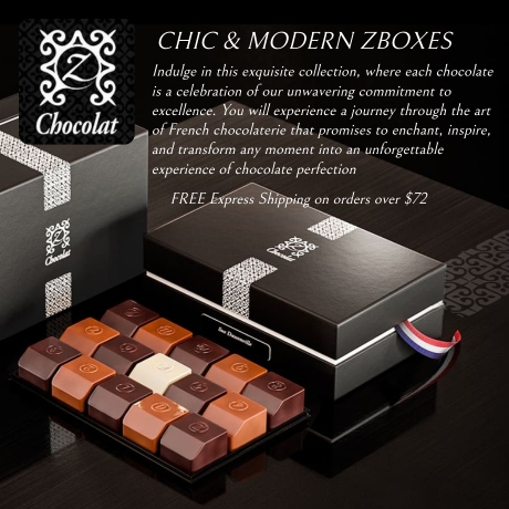 zChocolat has consistently maintained its commitment to both quality and customer service pushing the boundaries of conventional chocolates from the sweet-salty combination of caramel and hazelnuts in our signature recipe to the long list of cutting-edge confections.