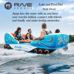 Rave Sports- Jump into the water with us and leave your worries behind, connect with friends and family and make long lasting memories. Shop our high-quality pool slides and floats and our giant backyard and lakeshore water slides for water recreation products that will last.