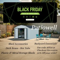 Patiowell- Our products not only provide you with backyard storage space, but also assist you complete personalized DIY works. You can use your imagination to match various accessories or decorations to create your own unique space. The shed is not only a space for your backyard tools but also a room for your creative ideas. And the deck box will be more than a box. You can make it a treasure box if you want.