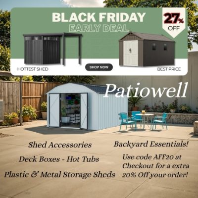 Patiowell- Our products not only provide you with backyard storage space, but also assist you complete personalized DIY works. You can use your imagination to match various accessories or decorations to create your own unique space. The shed is not only a space for your backyard tools but also a room for your creative ideas. And the deck box will be more than a box. You can make it a treasure box if you want.