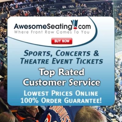 AwesomeSeating hosts a leading online exchange with over 5.5 billion in ticket inventory to concerts, sports and theater events around the globe. Our mission is to provide the very best customer service for each and every customer! All orders are backed with a 100% order guarantee!