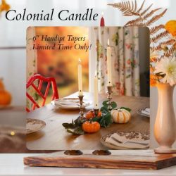 Colonial Candle- With over 110 years of experience in pioneering exquisite candles, Colonial Candle has established the highest levels of craftsmanship in our work. We  use only the finest ingredients and materials available, and have successfully mastered the art of candle making.