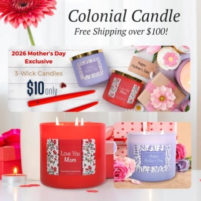 Colonial Candle has over 110 years of experience in making exquisite candles, they have established the highest levels of craftsmanship in their work. They use only the finest ingredients and materials available, and have mastered the art of candle making.