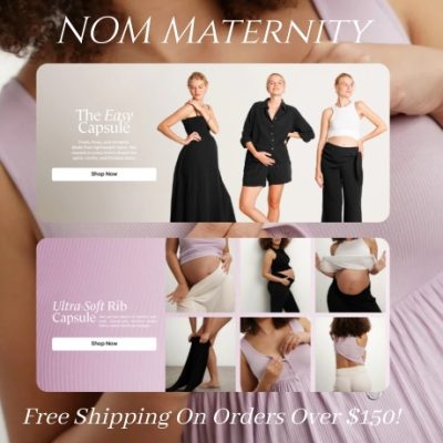 NOM Maternity designs key foundational pieces that are essential to any wardrobe. Our clothes are timeless, easy and versatile. We put a lot of thought into how and when each piece can be worn and design with functional details that make life easier and more comfortable for a women’s ever changing body.