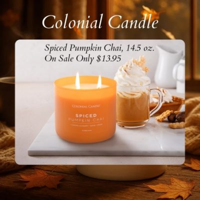 Colonial Candle- With over 110 years of experience in pioneering exquisite candles, Colonial Candle has established the highest levels of craftsmanship in our work. We  use only the finest ingredients and materials available, and have successfully mastered the art of candle making.