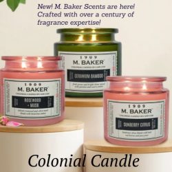 Colonial Candle has over 110 years of experience in making exquisite candles, they have established the highest levels of craftsmanship in their work. They use only the finest ingredients and materials available, and have mastered the art of candle making.