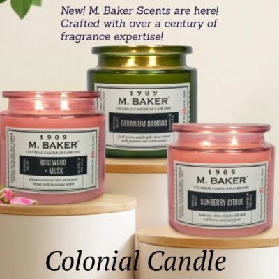 Colonial Candle has over 110 years of experience in making exquisite candles, they have established the highest levels of craftsmanship in their work. They use only the finest ingredients and materials available, and have mastered the art of candle making.