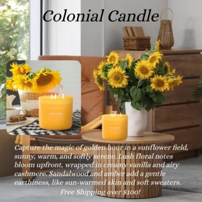 Colonial Candle has over 110 years of experience in making exquisite candles, they have established the highest levels of craftsmanship in their work. They use only the finest ingredients and materials available, and have mastered the art of candle making.