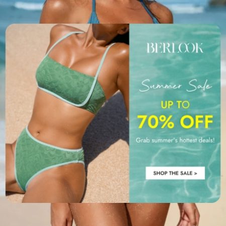 BERLOOK is dedicated to bring innovation to design, so women wearing our swimwear can feel free and beautiful while helping to clean up the environment.