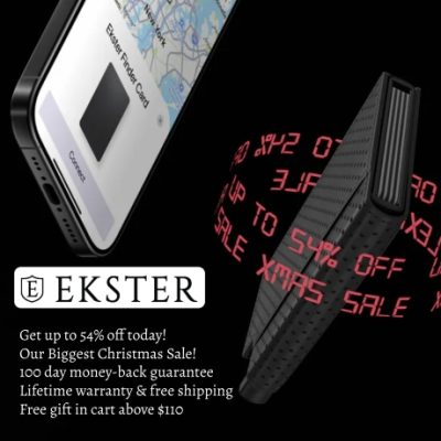 Ekster flagship leather smart wallets are perfect for slim storage and quick card access. Built-in aluminum cardholder fans out your cards at the click of a button and protects them against RFID skimming. Holds 1 to 12 cards and bills. Plus add a tracker to make it unlosable.