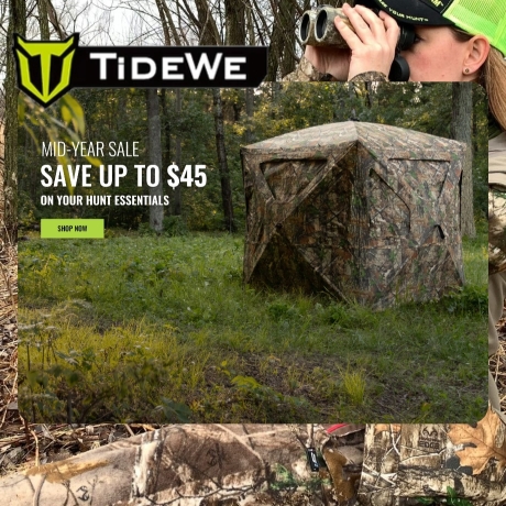 TideWe- Our mission is to create, innovate and devote ourselves to providing outdoor enthusiasts with a more comfortable experience in the field. We believe that true happiness in life comes from doing what you love. Here at TideWe we love the outdoors.