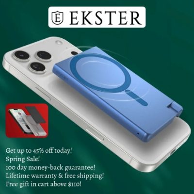 Ekster flagship leather smart wallets are perfect for slim storage and quick card access. Built-in aluminum cardholder fans out your cards at the click of a button and protects them against RFID skimming. Holds 1 to 12 cards and bills. Plus add a tracker to make it unlosable.