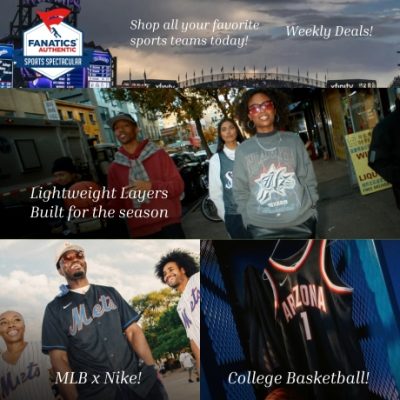 Fanatics isn't just our name. It's who we are loyal, loving fans, loyal to our prized teams and the sports we love. That's why we're honored to be able to offer fans the world's largest collection of official sports apparel from all the leagues, teams and players you love.