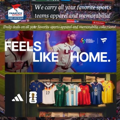 Fanatics isn't just our name. It's who we are loyal, loving fans, loyal to our prized teams and the sports we love. That's why we're honored to be able to offer fans the world's largest collection of official sports apparel from all the leagues, teams and players you love.