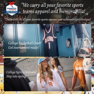 Fanatics isn't just our name. It's who we are loyal, loving fans, loyal to our prized teams and the sports we love. That's why we're honored to be able to offer fans the world's largest collection of official sports apparel from all the leagues, teams and players you love.