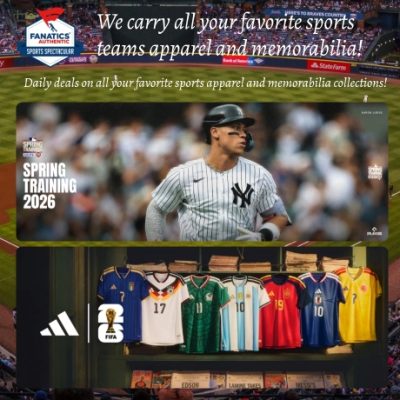 Fanatics isn't just our name. It's who we are loyal, loving fans, loyal to our prized teams and the sports we love. That's why we're honored to be able to offer fans the world's largest collection of official sports apparel from all the leagues, teams and players you love.