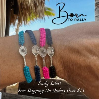 Born To Rally started with a clear purpose to offer a varity of quality pickleball jewelry and trimmings for devoted sports lovers. The name blends the spirit of flexibility, firmness and the power to master. It isn’t just rallying strength, it’s rising above challenges.