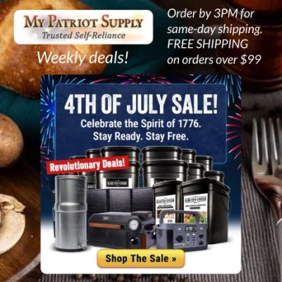 My Patriot Supply was founded with a passion for self-sufficiency and food independence. We not only understand the drive to practice emergency preparedness, we are active participants in the survivalist lifestyle. We believe freedom comes from attaining a certain level of self-reliance.