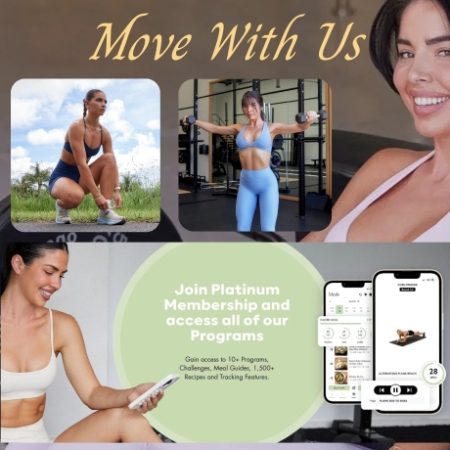 At Move With Us choose one of our programs and follow the personalised training plan to meet your goals. All of our training plans are easy to follow and have the ability to be modified to working out at home or at the gym. Interchangeable exercises and session days.