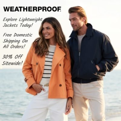 Since 1948, Weatherproof® Garment company has been one of the nation's leading brand names in outerwear. Our diverse collection of styles are designed to offer superior comfort, high quality and exceptional values. Through the use of innovative styling and technologically advanced fabrics, our functional garments are ideal to shield against rain, wind, and cold.