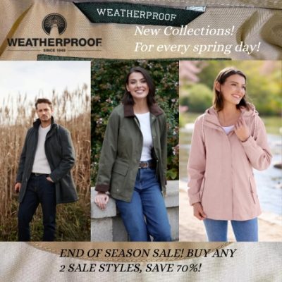 Since 1948, Weatherproof® Garment company is one of the nation's top brands in outerwear. Their selection of styles are designed to offer premium comfort, high quality and awesome values. Their garments are great to shield against rain, wind, and cold.