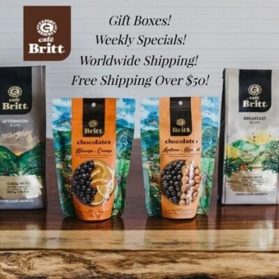 At Café Britt, we're loyal to always improving our diverse range of gourmet products, including unique coffees, chocolates, and nuts. We’re so secure you'll love our offerings that we back them with a 100% satisfaction guarantee. Your happiness is our priority!