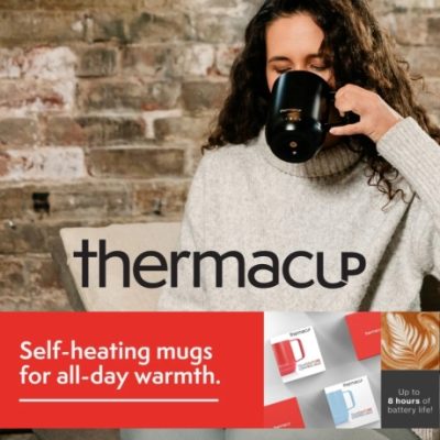 Thermacup set out to reform your sipping experience by crafting the ultimate self heating mug for coffee and tea lovers. Combined with the best battery life on the market, which ensures your favorite beverages are perfectly warm, anytime, anywhere.
