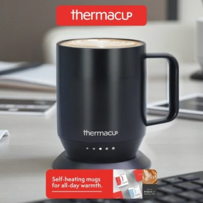 Thermacup set out to reform your sipping experience by crafting the ultimate self heating mug for coffee and tea lovers. Combined with the best battery life on the market, which ensures your favorite beverages are perfectly warm, anytime, anywhere.