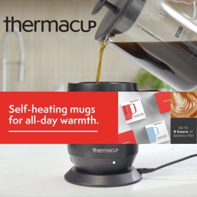 Thermacup set out to revolutionize your sipping experience by crafting the ultimate self-heating mug designed for coffee and tea lovers. Our commitment lies in delivering unparalleled ease of use combined with the best battery life on the market, ensuring your favorite beverages are perfectly warm, anytime, anywhere.
