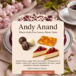 Andy Anand Luxury hand made chocolates with a difference. All Chocolates are made with natural ingredients, without any preservatives or chemicals. Taste completely different from machine made candies. There is one word to describe Andy Anand Chocolates .... 'Divine'