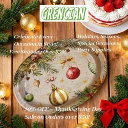 Grencian aims to bring joy, style, and convenience to every celebration. Our mission is to provide premium-quality party essentials, including party plates, napkins, and party favors, that combine functionality with fun and creativity. We believe that every event, big or small, deserves a touch of magic, and we’re dedicated to helping you create memories that last a lifetime.