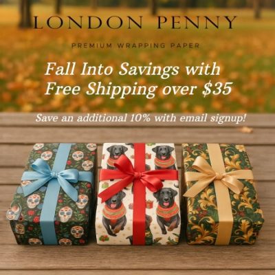 London Penny was born from a love of beautiful design and timeless craftsmanship, London Penny is the brainchild of two founders who wanted to elevate the art of gift giving. With deep roots in the world of printing, we blend traditional techniques with modern aesthetics to creating wrapping paper that’s as meaningful as the gifts it holds.