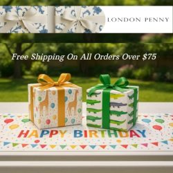 London Penny was born from a love of lovely designs and ageless mastery, London Penny founders wanted to raise the art of gift giving. So they mixed classic style with modern aesthetics to creating wrapping paper that’s as valid as the gifts it holds.