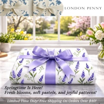 London Penny was born from a love of lovely designs and ageless mastery, London Penny founders wanted to raise the art of gift giving. So they mixed classic style with modern aesthetics to creating wrapping paper that’s as valid as the gifts it holds.