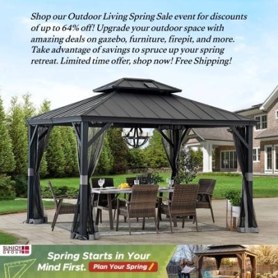 With 24 years of wisdom, Sunjoy has set itself as a guide in the gazebo industry. With selling over 10 million gazebos across the USA, it's proof to their devotion to innovation, quality, and customer delight. Join the millions who have made Sunjoy their lifestyle.
