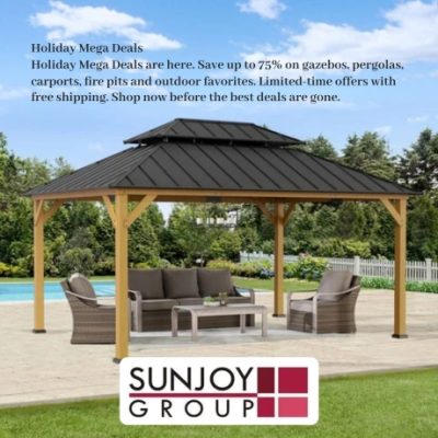 With 24 years of wisdom, Sunjoy has set itself as a guide in the gazebo industry. With selling over 10 million gazebos across the USA, it's proof to their devotion to innovation, quality, and customer delight. Join the millions who have made Sunjoy their lifestyle.