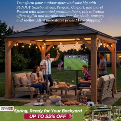 With 24 years of wisdom, Sunjoy has set itself as a guide in the gazebo industry. With selling over 10 million gazebos across the USA, it's proof to their devotion to innovation, quality, and customer delight. Join the millions who have made Sunjoy their lifestyle.