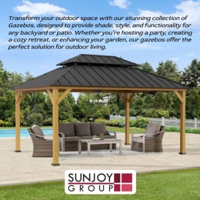 With 24 years of wisdom, Sunjoy has set itself as a guide in the gazebo industry. With selling over 10 million gazebos across the USA, it's proof to their devotion to innovation, quality, and customer delight. Join the millions who have made Sunjoy their lifestyle.