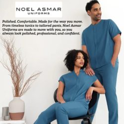 Noel Asmar Uniforms is fabric obsessed. Every fabric is carefully selected, rigorously tested, and tailored to ensure you look and feel your best no matter what style you wear. Our core fabrics avoid widely banned chemicals with no BPAs released over the garment lifespan, unlike other mass market polyesters. Look good and feel good all shift long.