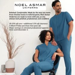 Noel Asmar Uniforms is fabric obsessed. Every fabric is carefully selected, rigorously tested, and tailored to ensure you look and feel your best no matter what style you wear. Our core fabrics avoid widely banned chemicals with no BPAs released over the garment lifespan, unlike other mass market polyesters. Look good and feel good all shift long.