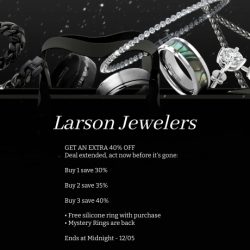 Larson Jewelers understands what real people want. Whether it’s sleek, alternative metal rings, bold personal styles, or lab-grown diamond jewelry that reflects today's values and tastes. We bring in the latest trends, the best materials, and the kind of options that let you express who you are.