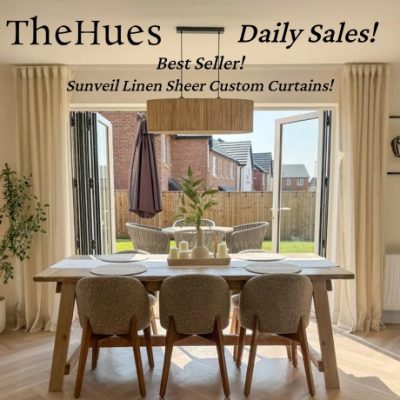 The Hues carrys crafted custom curtains and shades. Designed to elevate every room in your home. From blackout curtains for better sleep, sheer curtains for soft natural light, or thermal curtains to help insulate. They offer products for every room.