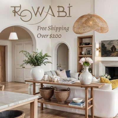 Rowabi offers a curated range of rattan, contemporary, and outdoor pendant lights, along with refined wall sconces and flush mounts. Built with high-quality materials and versatile designs in varied sizes, every fixture delivers both function and timeless style.