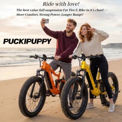 Since 2017 Puckipuppy has poured all their passion into researching the framework and technology of ebikes. They've developed a model that combines comfort and adventure, achieving major improvements in full-suspension ebikes.