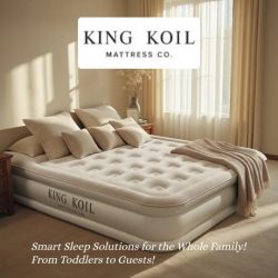 When it comes to comfort, King Koil doesn’t mess around. Made with premium materials and a built-in pump, it’s the air mattress that feels like a real bed, not just a pool float. That’s why it’s a world famous air mattress. Various sizes, built-in support, and fast setup.