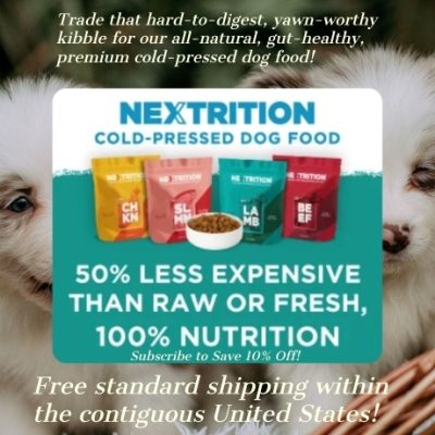 Nextrition offers a better way to feed your pup. Good real, wholesome food gently prepared to support your dog’s digestion, immune system, and their overall health. That means they're keeping all the good stuff in the nutrients, the flavors, the works.