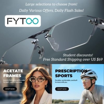 FYTOO follows the principle of “Quality Outweighs Price”, offering you well-crafted glasses and all-round services . Not only offering you skillful dispensing services, they also offer thousands of frames to choose from. They will always meet your needs and style.